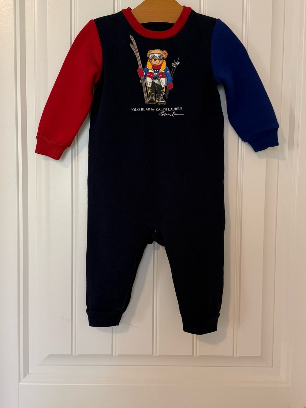 Ralph Lauren Baby Polo Bear Fleece Coverall 9M